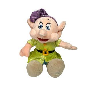 Disney Store Exclusive Snow White Dopey Dwarf Plush - Bean Bag Bottom